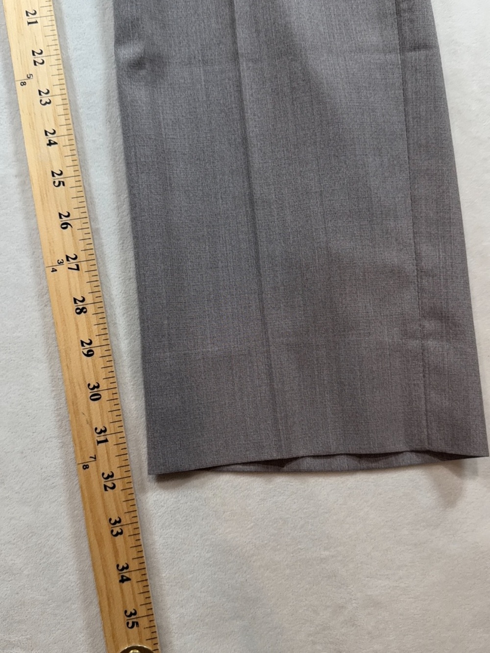 Ermenegildo Zegna High Performance All Season 35W 32L Wool Light Gray Dress Pant - Picture 9 of 10